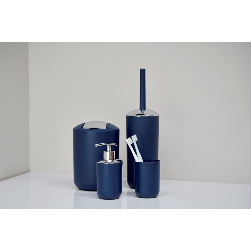 WENKO 22520100 - Κάδος BRASIL 14x21 cm μπλε/γυαλισμένο χρώμιο