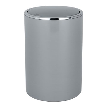 WENKO 22562100 - Καλάθι INCA 18,5x25,5 cm γκρι/γυαλιστερό χρώμιο
