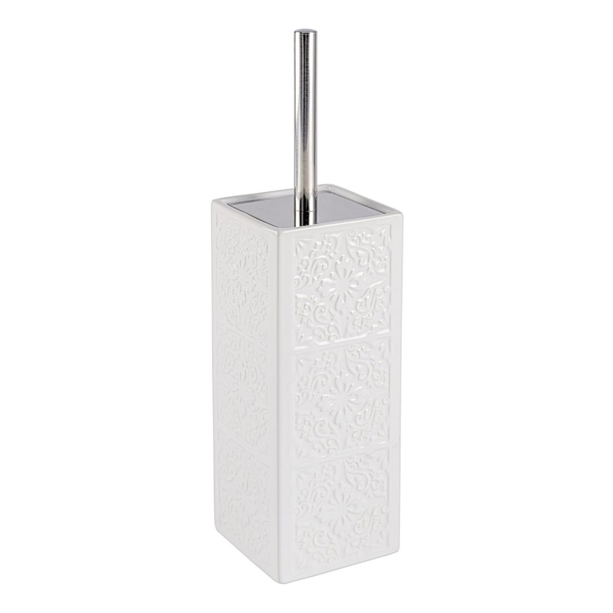 WENKO 22651100 - βούρτσα WC CORDOBA 9,5x35 cm λευκή