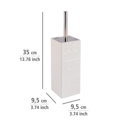 WENKO 22651100 - βούρτσα WC CORDOBA 9,5x35 cm λευκή