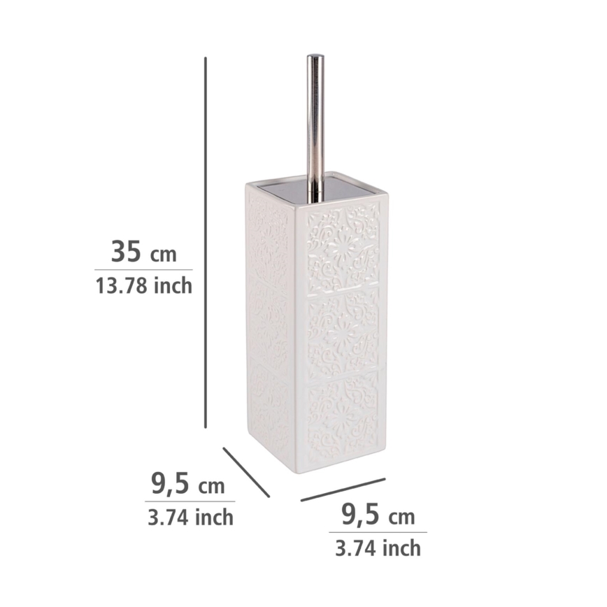 WENKO 22651100 - βούρτσα WC CORDOBA 9,5x35 cm λευκή