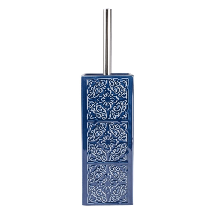 WENKO 22654100 - Βούρτσα τουαλέτας CORDOBA 9,5x35 cm μπλε