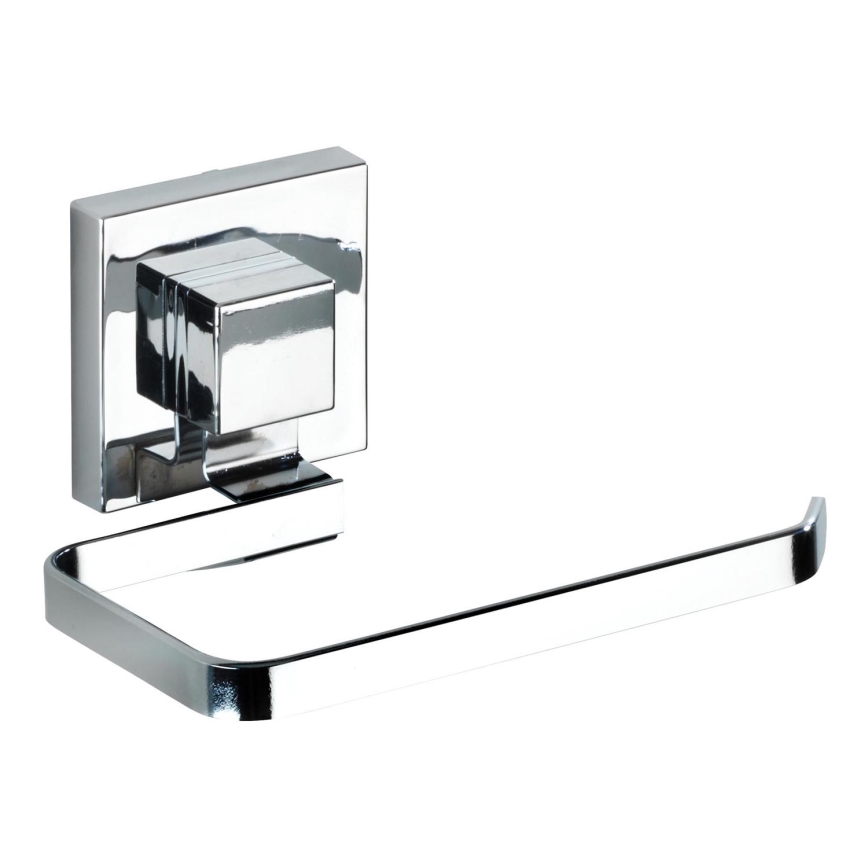 WENKO 22687100-Βάση για χαρτί υγείας VACUUM-LOC QUADRO ED 14x11 cm, γυαλιστερό χρώμιο