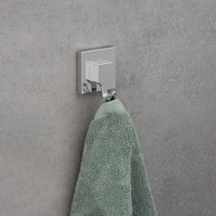 WENKO 22688100-Γάντζος VACUUM-LOC QUADRO ED 6x7 cm ασημί/γυαλιστερό χρώμιο