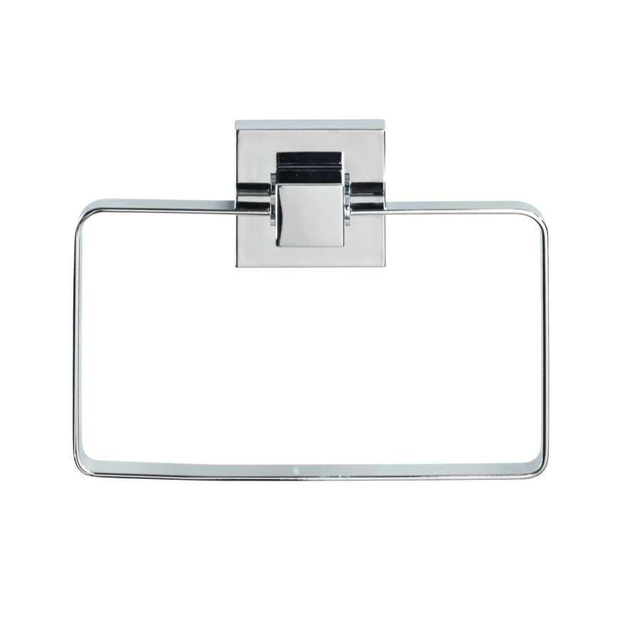 WENKO 22689100-Βάση πετσετών VACUUM-LOC QUADRO ED 18,5x14 cm ασημί/γυαλισμένο χρώμιο