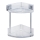 WENKO 22690100-Γωνιακή ραφιέρα VACUUM-LOC QUADRO ED 28x32,5 cm ασημί/γυαλιστερό χρώμιο
