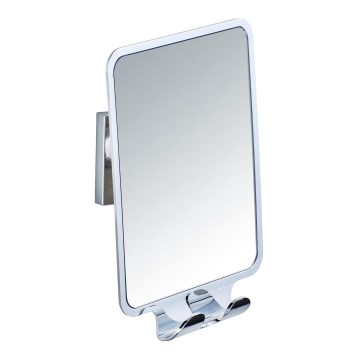 WENKO 22693100 - Καθρέφτης μακιγιάζ VACUUM-LOC QUADRO ED 14x19,5 cm γυαλιστερό χρώμιο