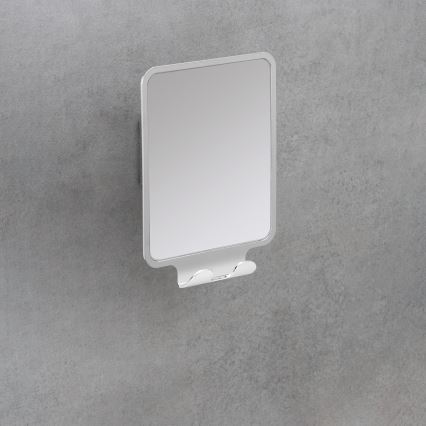 WENKO 22693100 - Καθρέφτης μακιγιάζ VACUUM-LOC QUADRO ED 14x19,5 cm γυαλιστερό χρώμιο