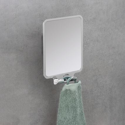 WENKO 22693100 - Καθρέφτης μακιγιάζ VACUUM-LOC QUADRO ED 14x19,5 cm γυαλιστερό χρώμιο