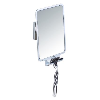 WENKO 22693100 - Καθρέφτης μακιγιάζ VACUUM-LOC QUADRO ED 14x19,5 cm γυαλιστερό χρώμιο
