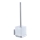 WENKO 22695100-WC βούρτσα VACUUM-LOC QUADRO ED 9,5x37 cm ασημί/γυαλιστερό χρώμιο/διαφανές