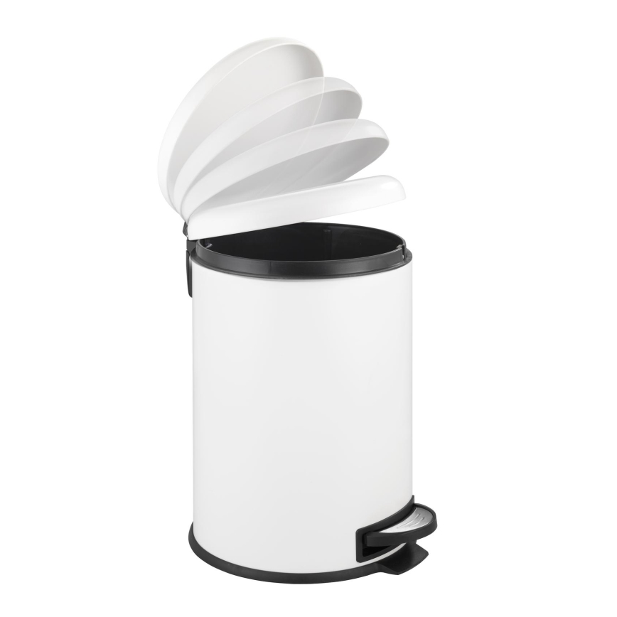WENKO 22708100 - Κάδος LEMAN 30,5x44 cm λευκό/μαύρο