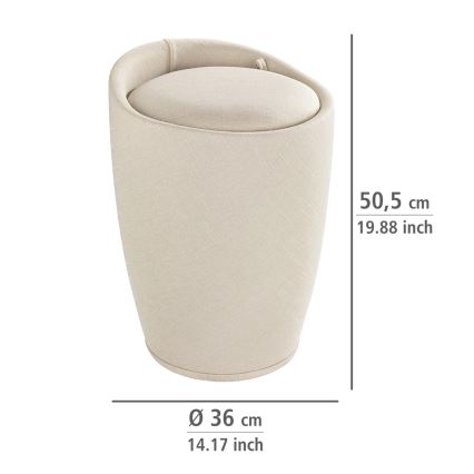 WENKO 22834100 - Καρέκλα CANDY 36x50,5 εκ. μπεζ/μαύρο
