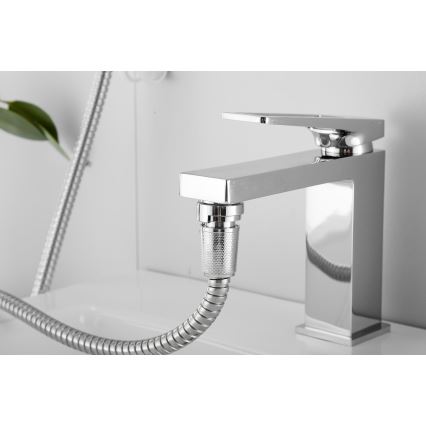 WENKO 22866100 - Ντους UNIVERSAL 170x6,5 cm γυαλιστερό χρώμιο/ασημί/γκρι