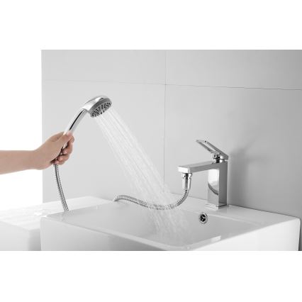WENKO 22866100 - Ντους UNIVERSAL 170x6,5 cm γυαλιστερό χρώμιο/ασημί/γκρι