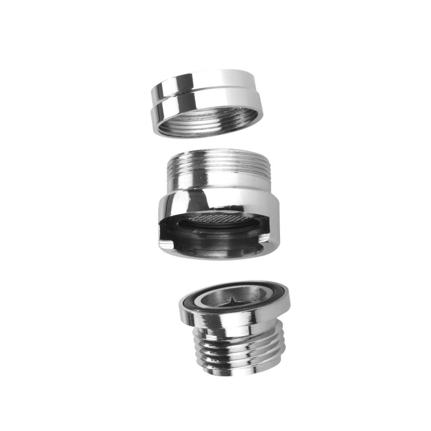 WENKO 22866100 - Ντους UNIVERSAL 170x6,5 cm γυαλιστερό χρώμιο/ασημί/γκρι