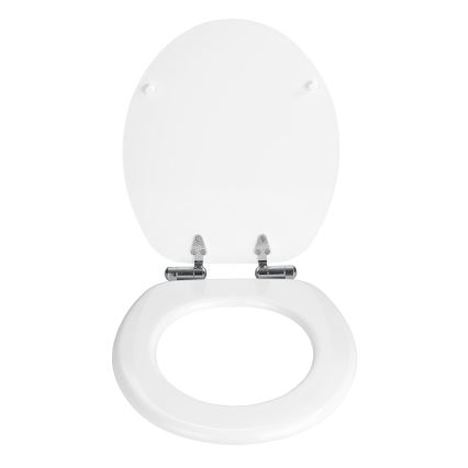 WENKO 22885100-κάθισμα WC URBIO 36x42,5 cm λευκό/ασημί