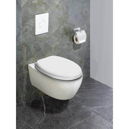 WENKO 22885100-κάθισμα WC URBIO 36x42,5 cm λευκό/ασημί