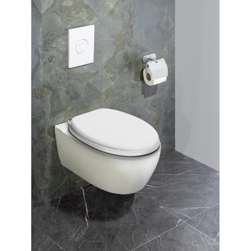 WENKO 22885100-κάθισμα WC URBIO 36x42,5 cm λευκό/ασημί