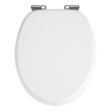 WENKO 22885100-κάθισμα WC URBIO 36x42,5 cm λευκό/ασημί