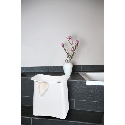 WENKO 22949100 - Σκαμπό WING 45x48 εκ. λευκό/μαύρο