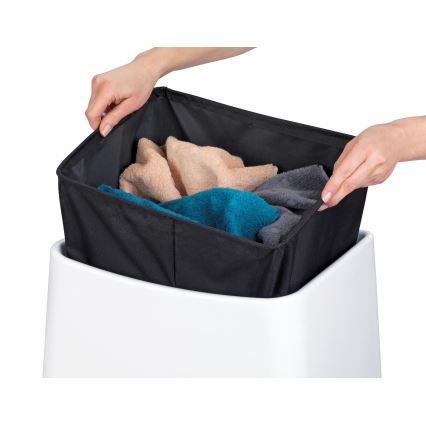 WENKO 22949100 - Σκαμπό WING 45x48 εκ. λευκό/μαύρο