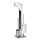 WENKO 22983100 - Βούρτσα WC RIVALTA 18x70 cm ανοξείδωτη/ασημί/μαύρη