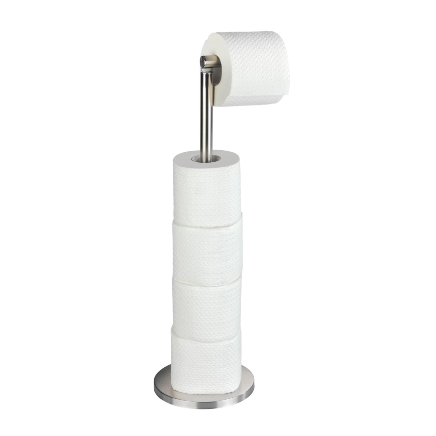 WENKO 22985100 - Βάση για χαρτί υγείας 21x55 cm, ανοξείδωτο/ασημί
