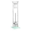 WENKO 22992100 - βούρτσα WC DEBAR 18x73 cm ανοξείδωτο/σατινέ/λευκό