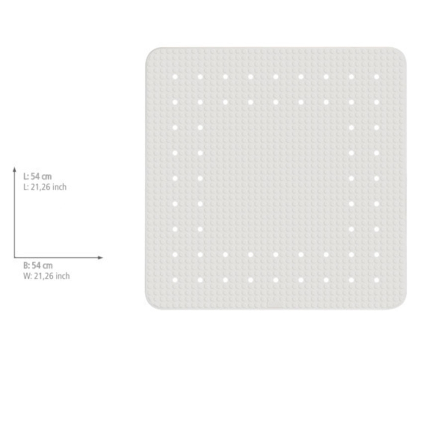 WENKO 23135100-Πατάκι ντους MIRASOL 54x54 cm λευκό