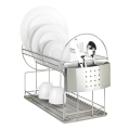 WENKO 2329100 - Στεγνωτήρας για πιάτα DUO 21x33 cm ανοξείδωτο/ασημί