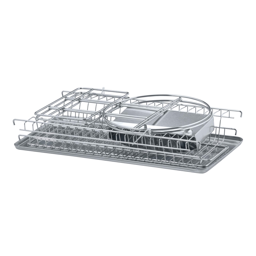 WENKO 2329100 - Στεγνωτήρας για πιάτα DUO 21x33 cm ανοξείδωτο/ασημί