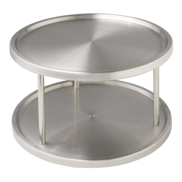 WENKO 2335100 - Περιστρεφόμενο ράφι ντουλαπιού 26,5x15,5 cm ανοξείδωτο/ασημί