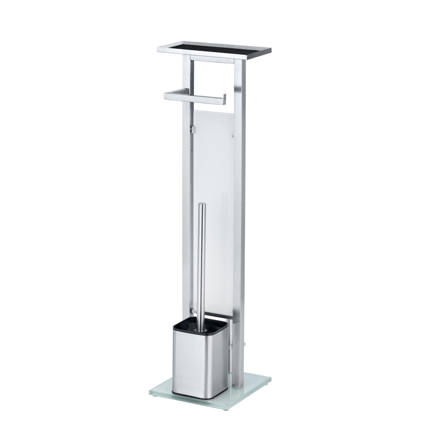 WENKO 23364100 - Βούρτσα WC DEBAR 21x70,5 cm ανοξείδωτη/σατινέ/λευκή