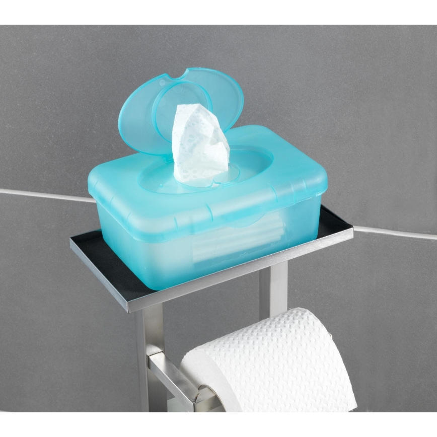 WENKO 23364100 - Βούρτσα WC DEBAR 21x70,5 cm ανοξείδωτη/σατινέ/λευκή