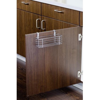 WENKO 2344100 - Καλάθι SLIM 24x11,5 cm γυαλιστερό χρώμιο/μαύρο