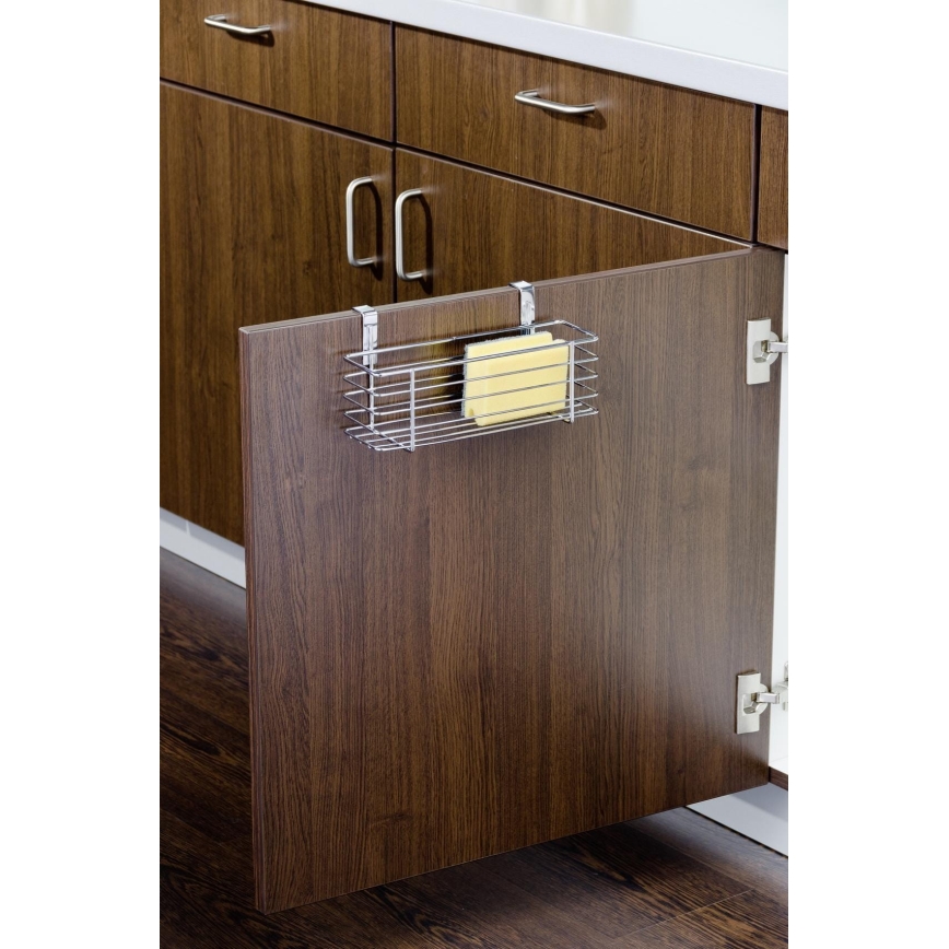 WENKO 2344100 - Καλάθι SLIM 24x11,5 cm γυαλιστερό χρώμιο/μαύρο
