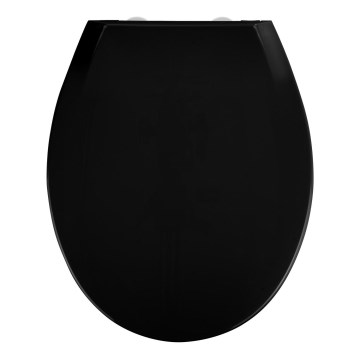 WENKO 23443100-WC κάθισμα τουαλέτας KOS 44x37 cm μαύρο/ασημί
