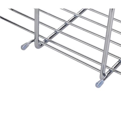 WENKO 23499100 - Ράφι ντους MILO 25 x 36 εκ., ανοξείδωτο ατσάλι/ασημί/διάφανο