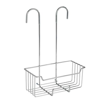 WENKO 23499100 - Ράφι ντους MILO 25 x 36 εκ., ανοξείδωτο ατσάλι/ασημί/διάφανο