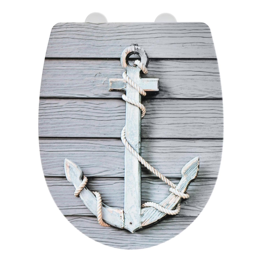 WENKO 23536100-WC κάθισμα RELIEF 36,5x45 cm πολύχρωμο/ασημί