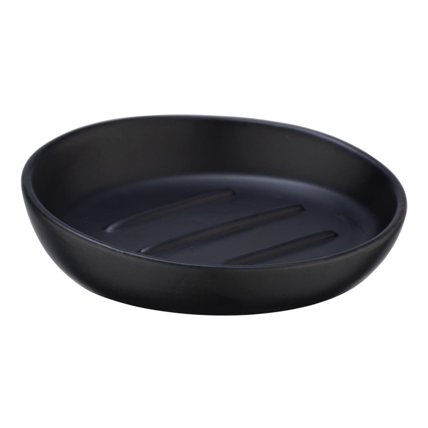 WENKO 23653100 - Σαπουνοθήκη BADI 11,5x3 cm μαύρη