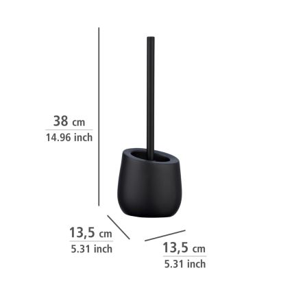 WENKO 23654800 - Βούρτσα WC BADI 13,5x38 cm μαύρη