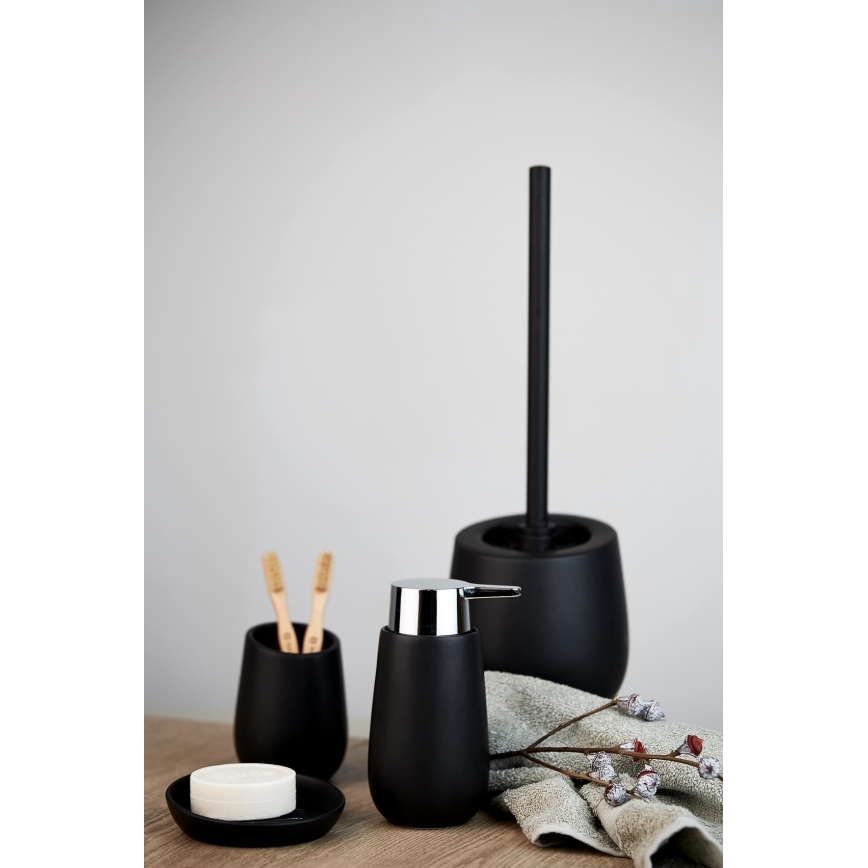 WENKO 23654800 - Βούρτσα WC BADI 13,5x38 cm μαύρη