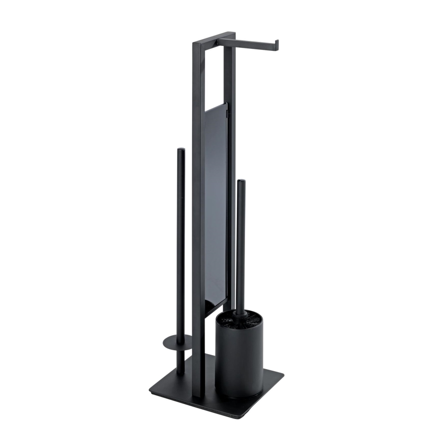 WENKO 23708100 - Βούρτσα τουαλέτας RIVALTA 18x70 cm μαύρη
