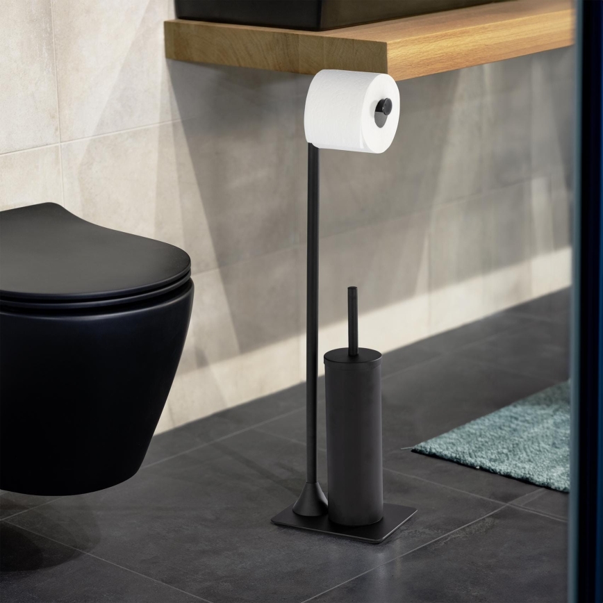 WENKO 23710100 - Βούρτσα WC HELLA 15x69 εκ. μαύρη