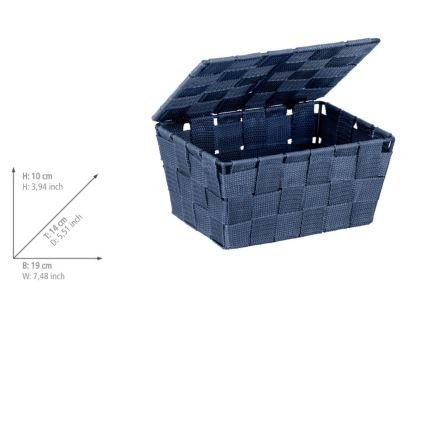 WENKO 23786100 - Καλάθι ADRIA 19x14 cm μπλε