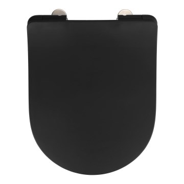 WENKO 23827100-WC κάθισμα WC SEDILO 45,2x36,2 cm μαύρο/ασημί