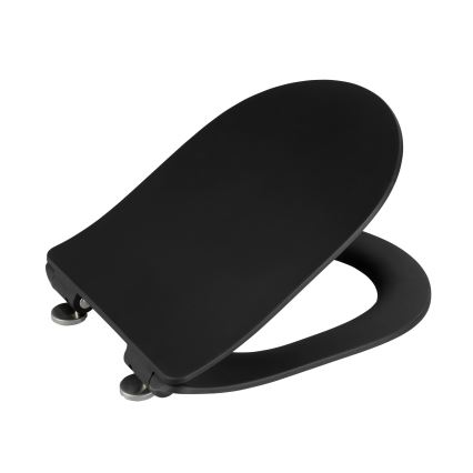 WENKO 23827100-WC κάθισμα WC SEDILO 45,2x36,2 cm μαύρο/ασημί