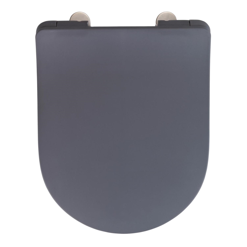 WENKO 23828100-WC κάθισμα WC SEDILO 45,2x36,2 cm γκρι/ασημί